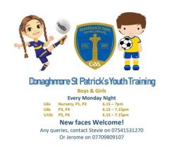 Donaghmore St Patrick’s Youth Training 